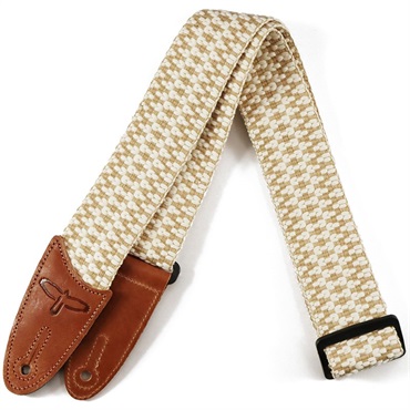 Cotton Woven Strap (White/Brown)