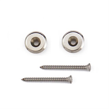 Strap Button & Screw (Nickel)