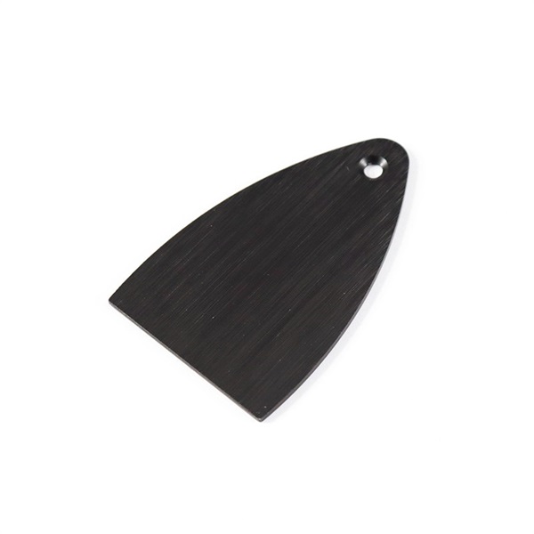 P.R.S. Truss Rod Cover， Black Anodized Aluminum， Blank， Fits