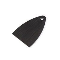 Truss Rod Cover， Black Anodized Aluminum， Blank， Fits Core， CE & S2 (Ex. Floyd Equipped)