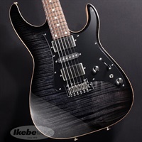 Guardian Angel， Flame Maple Top on Swamp Ash Body (Atlantic Storm to Black Edge Burst with Binding) #11-16-20A 【特価】