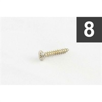 Pack of 8 Nickel Short Humbucking Ring Screws [7559]