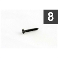 Pack of 8 Black Short Humbucking Ring Screws [7561]