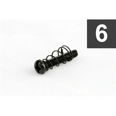 ALLPARTS 【創業50周年大決算SALE】 Pack of 6 Black Metric Bridge Length Screws [7533]