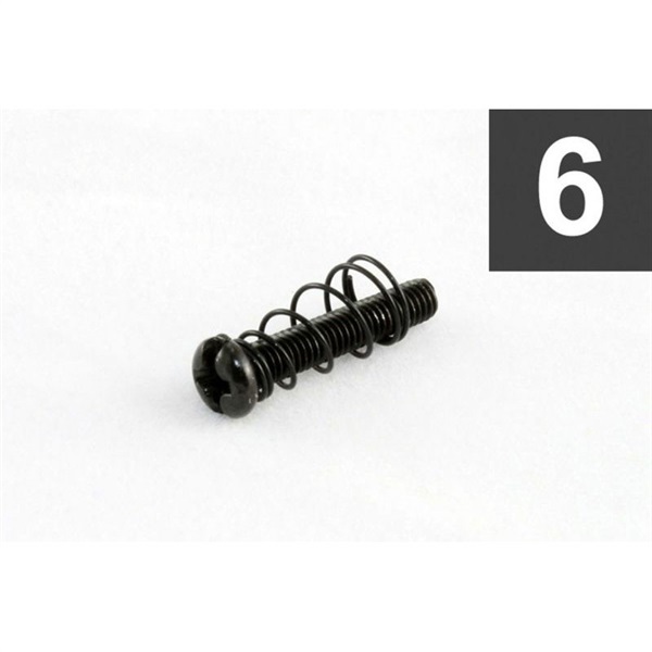 ALLPARTS 【創業50周年大決算SALE】 Pack of 6 Black Metric Bridge Length Screws [7533]