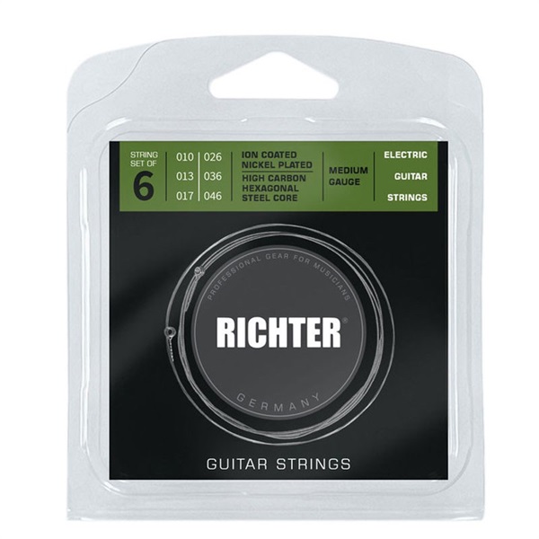 Richter Straps 【創業50周年大決算SALE】 ＃1805 Electric Guitar String set [10-46/Medium Gauge]
