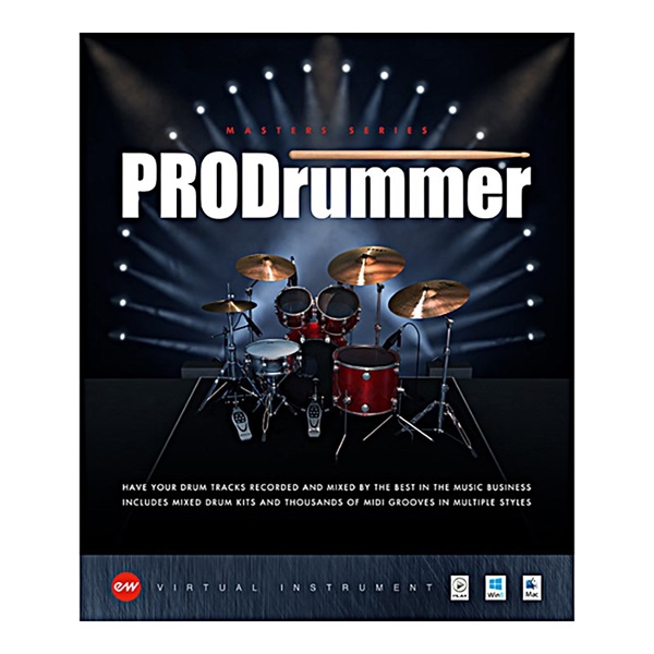 EAST WEST ProDrummer Vol.1&2 (イーストウエスト)ソフトウェア (代引不可)(オンライン納品)