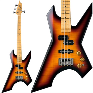 KB-IMPULSS FLAME TOP 17 (3 Tone Sunburst/Short Scale)