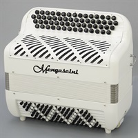F4-96 Full White (フレンチタイプボタン式アコーディオン)