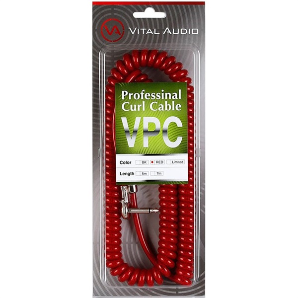 VitalAudio VPC Professional Curl Cable RED 7.0m