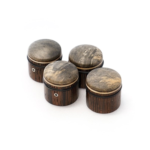 MAYONES Wooden knob - Buckeye Burl 2 (青灰色) ｜イケベ楽器店