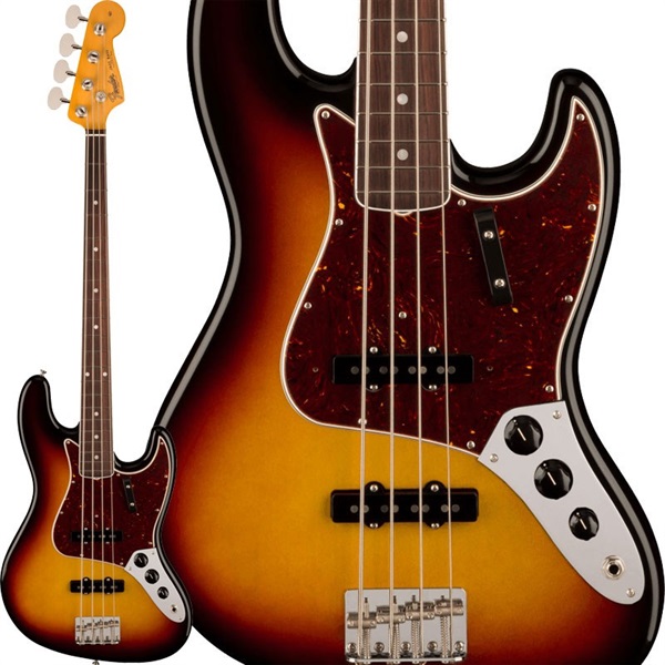 American Vintage II 1966 Jazz Bass (3-Color Sunburst/Rosewood) 【PREMIUM OUTLET SALE】の商品画像