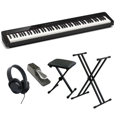 CASIO カシオ PX-S5000＋ダブルX型スタンド＋X型イス＋ダンパーペダルセット【ヘッドホン付】(沖縄・離島送料別途見積り)(代引き不可)(電子ピアノ)