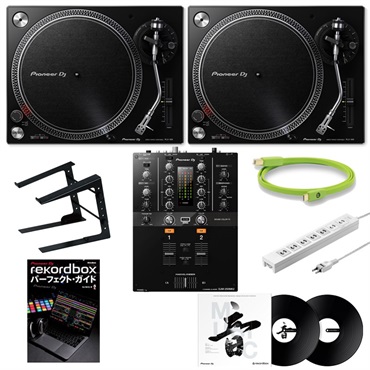 PLX-500-K + DJM-250MK2 ターンテーブルDJ初心者8点セット【Pioneer DJ Miniature Collection プレゼント！】