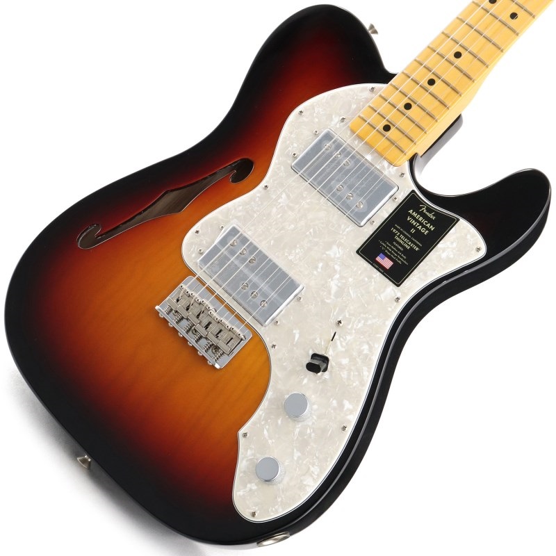 Fender USA American Vintage II 1972 Telecaster Thinline (3-Color Sunburst/Maple)