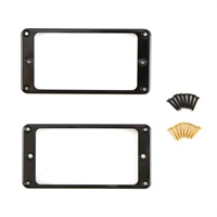 Humbucker Pickup Rings， for Stoptail Models (Black)