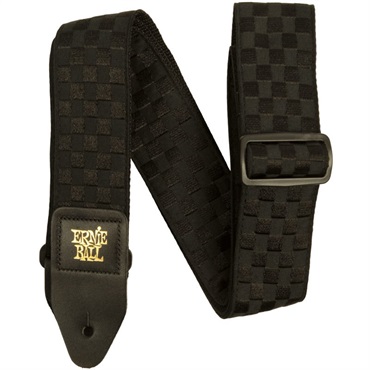 ERNIE BALL BLACK CHECKERS JACQUARD STRAP [#5341]