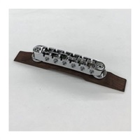 Gibraltar Performer Bridge 6 string w/wood base chrome (2BGGBP6W-CHB) 【お取寄せ商品】