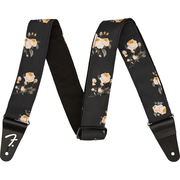 Fender USA Floral Strap (Black) [#0990638006]