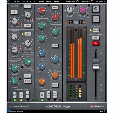 Plugin Alliance Brainworx bx_console SSL 4000 G (プラグインアライアンス)(オンライン納品)(2時間以内に納品)
