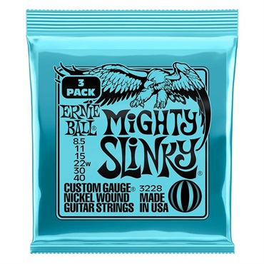 Mighty Slinky Nickel Wound Electric Guitar Strings 3 Pack #3228