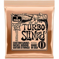 Turbo Slinky Nickel Wound Electric Guitar Strings 3 Pack #3224