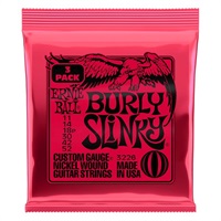 【PREMIUM OUTLET SALE】 Burly Slinky Nickel Wound Electric Guitar Strings 3 Pack #3226