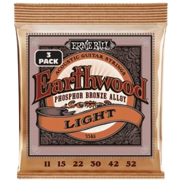 【PREMIUM OUTLET SALE】 Earthwood Acoustic Phosphor Bronze Light 3 Pack (11-52) #3548