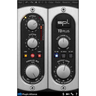Plugin Alliance SPL Transient Designer Plus (プラグインアライアンス)(オンライン納品)(2時間以内に納品)