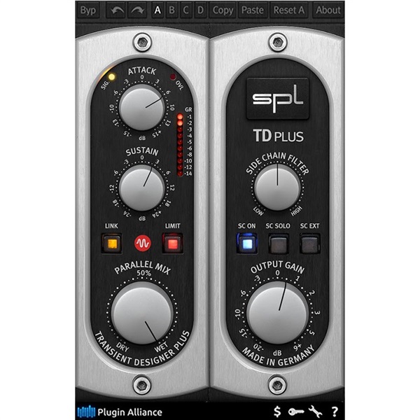 Plugin Alliance SPL Transient Designer Plus (プラグインアライアンス)(オンライン納品)(2時間以内に納品)