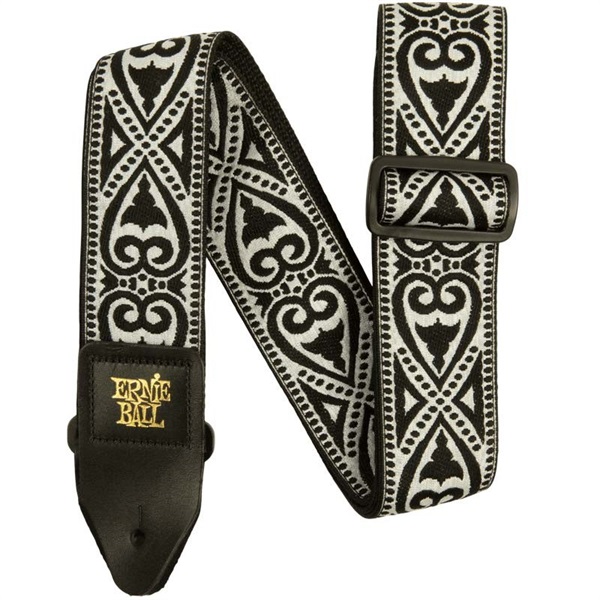 ERNIE BALL BLACK HEART JACQUARD STRAP [#5345]