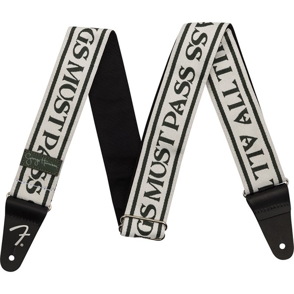 Fender USA George Harrison All Things Must Pass Logo Strap (White/Black) [#0990639046]