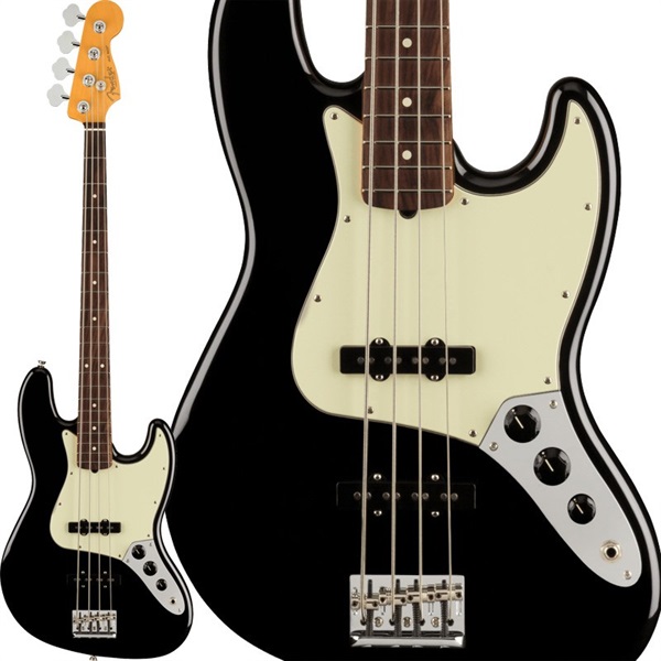 【入荷待ち、ご予約受付中】 American Professional II Jazz Bass (Black/Rosewood)の商品画像