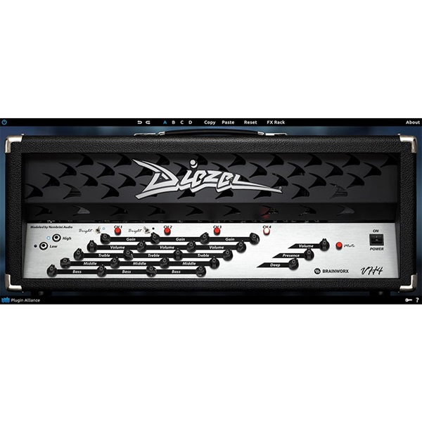Plugin Alliance 【Made By Brainworx SALE】Diezel VH4(オンライン納品)(2時間以内に納品)