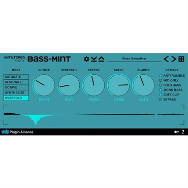 Plugin Alliance 【Made By Brainworx SALE】Unfiltered Audio Bass-Mint(オンライン納品)(2時間以内に納品)