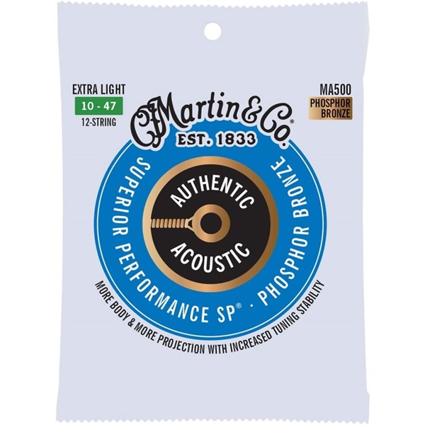 MARTIN Authentic Acoustic SP 92/8 Phosphor Bronze MA500 [Extra Light/12Strings/010-047]