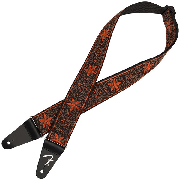 Fender USA Pasadena Woven Strap (Orange Wallflowe) [#0990638028]