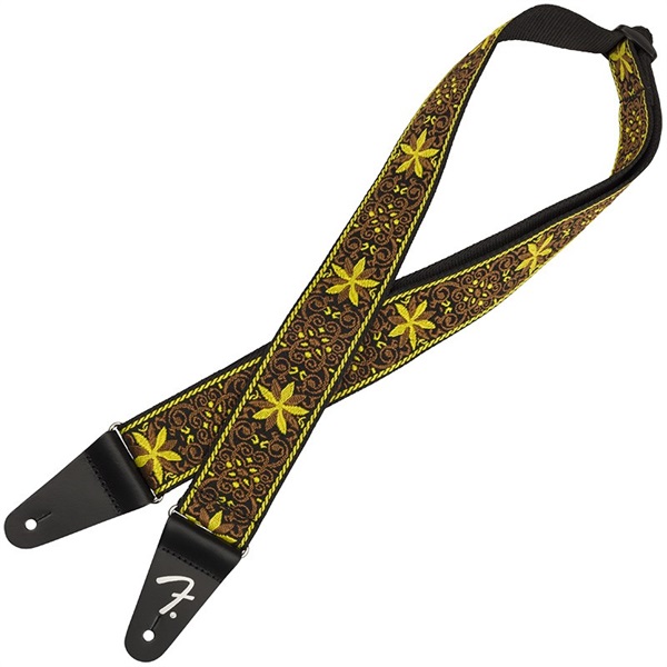 Fender USA Pasadena Woven Strap (Yellow Wallflower) [#0990638037]