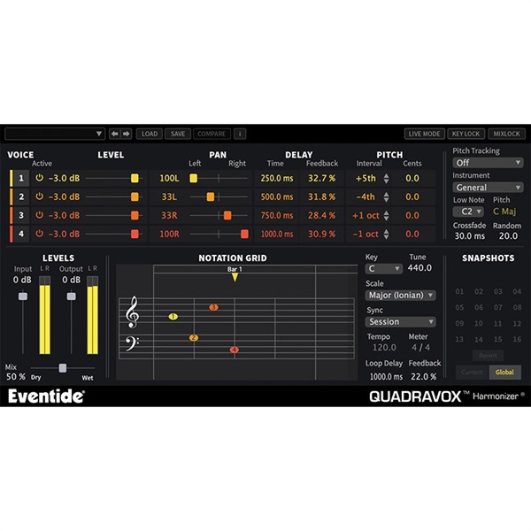 Eventide QUADRAVOX(代引不可)(オンライン納品)