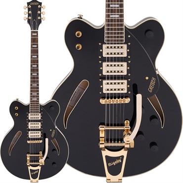 エレキギター】Gretsch ブラック&ホワイトボディにゴールド