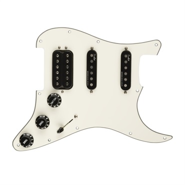 【夏のボーナスセール】 Pre-Wired Strat Pickguard， Shawbucker Bridge/Gen 4 Noiseless Neck/Middle HSS (Parchment) [#0992347509]