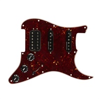 Pre-Wired Strat Pickguard， Shawbucker Bridge/Gen 4 Noiseless Neck/Middle HSS (Tortoise Shell) [#0992347500]