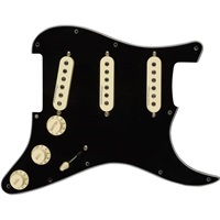 Pre-Wired Strat Pickguard， Hot Noiseless SSS (Black) [#0992346506]【在庫処分超特価】
