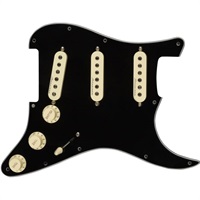 Pre-Wired Strat Pickguard， Hot Noiseless SSS (Black) [#0992346506]