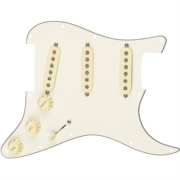 Fender USA 【新楽器応援セール】 Pre-Wired Strat Pickguard， Tex-Mex SSS (Parchment) [#0992343509]