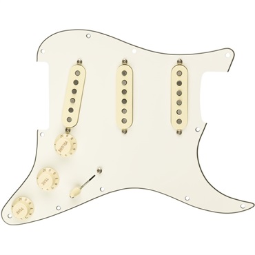 Fender USA 【新楽器応援セール】 Pre-Wired Strat Pickguard， Custom Shop Fat 50's SSS (Parchment) [#0992340509]