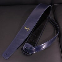 Handmade Leather Straps Leather & Suede Series 2.5inch Standard Tail 【 Navy / Black 】