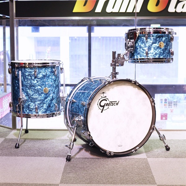GRETSCH USA Custom 3pc Drum Kit - TURQUOISE PEARL [BD18
