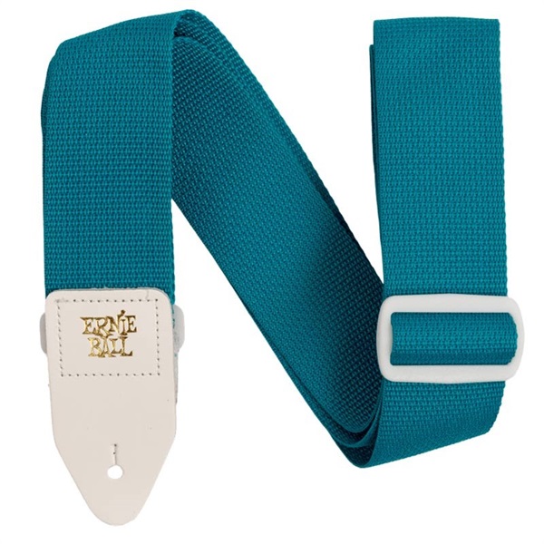 ERNIE BALL 【GW激得セール】 TEAL & WHITE POLYPRO GUITAR STRAP [#P05349]