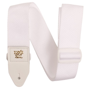 ERNIE BALL WHITE & WHITE POLYPRO GUITAR STRAP [#P05350]